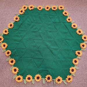 Sunflower Bouquet Afghan Crochet Pattern - PDF ONLY - Etsy Canada