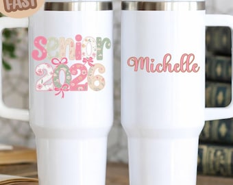 Personalized 2026 Graduation tumbler, Personalized Graduation Gift, graduates 2026, Graduation night gifts, gift family member who graduated