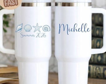 Personalized holiday tumbler, Summer vacation, Bachelorette party, matching tumblers, family vacation, Summer 2026, Ideas for Girls Beach