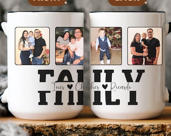 Personalized Family Mug, Mug with Photo and Names, Mug for Mom or Grandma, Gift Idea, Sentimental Gift, mother's day