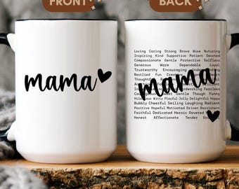 Personalized Mug for Mom with Positive Words — Gift for Mom — Mother's Day Gift — Phrases for Grandma's Mug