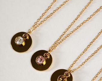 Stainless Steel Necklace with Initial, Name, or Special Date — For Women — Gift for Mom or Grandma, Mother's Day