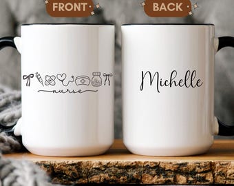 Personalized Nurse Mug, Thank-You Gifts for Nurses (RN, LPN, CNA) — Gift for Nursing Students Graduating in 2026