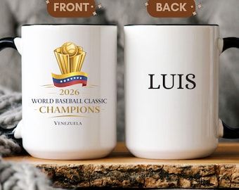 Venezuelan Baseball Cup, Baseball Classic Champions, Baseball, Venezuela 2026, Baseball Lovers, venezuela mug