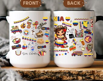 Personalized Colombia Mug, Mug for Colombians, Colombian Pride, Mug with Name for a Colombian