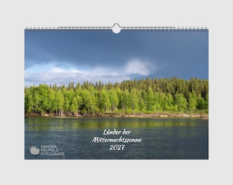 Wandkalender 2027 - Landen van de middernachtzon - DIN A3