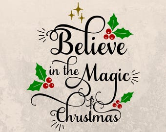 Believe in the Magic of Christmas DTF Transfer - DTF Transfer, Ready To Press DTF, Ready For Press Heat Transfers, High Quality