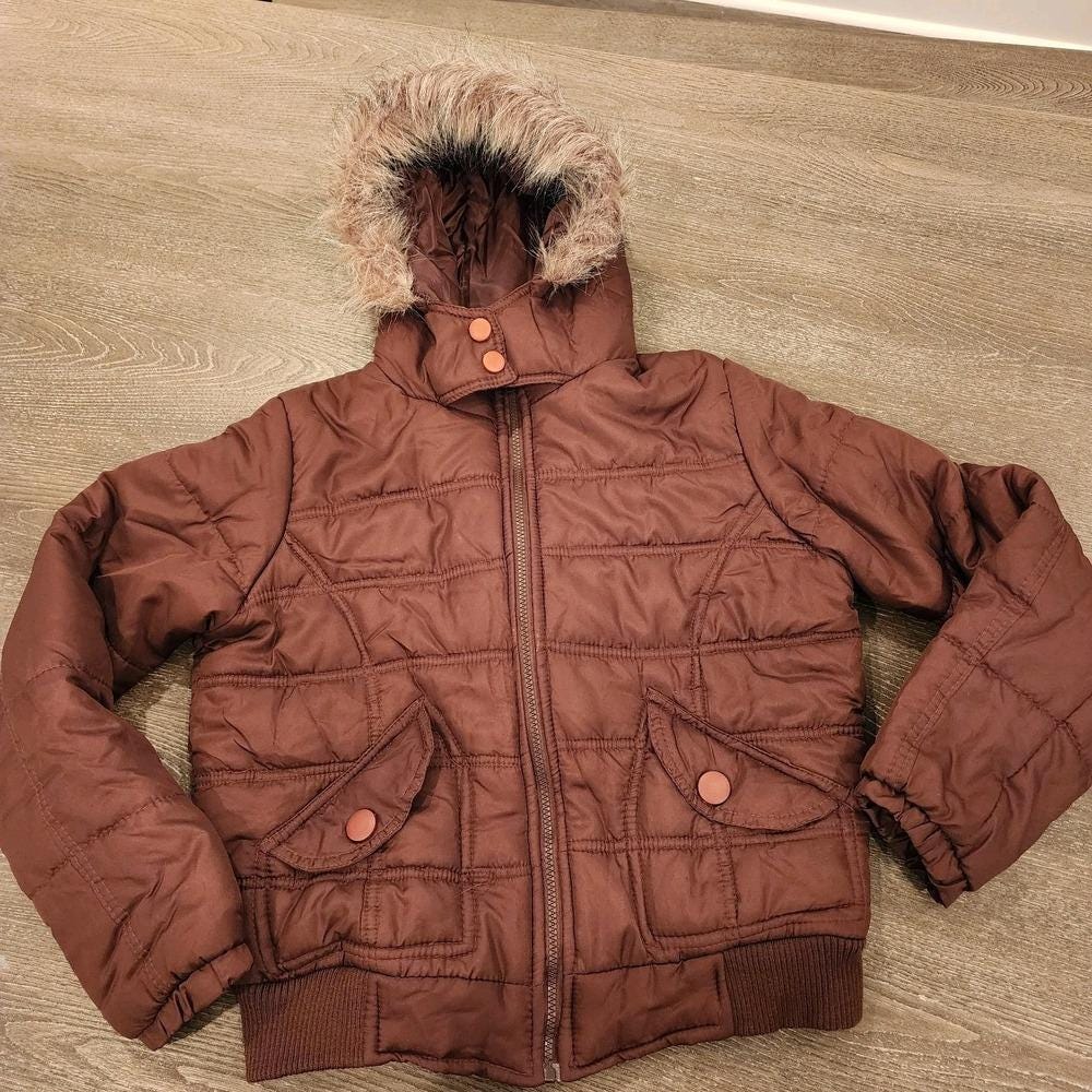 Y2k Puffer Jacket Fur - Etsy