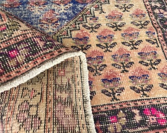 Vintage Persiani Rug --Antique Wool Rug Vintage Persiani Rug- Area rug--Turkish Rug -- Knotted Rug -- Old Rug - Oushak Rug -- 4.2x7.4 Ft Rug