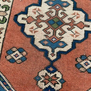 Antique Rug - Vintage Area Rug - Antique Turkish Rug - Vintage Oriental Rug - 2.7x4.4 Ft Hand Knotted Rug - Original Hand Made Rug-- image 10