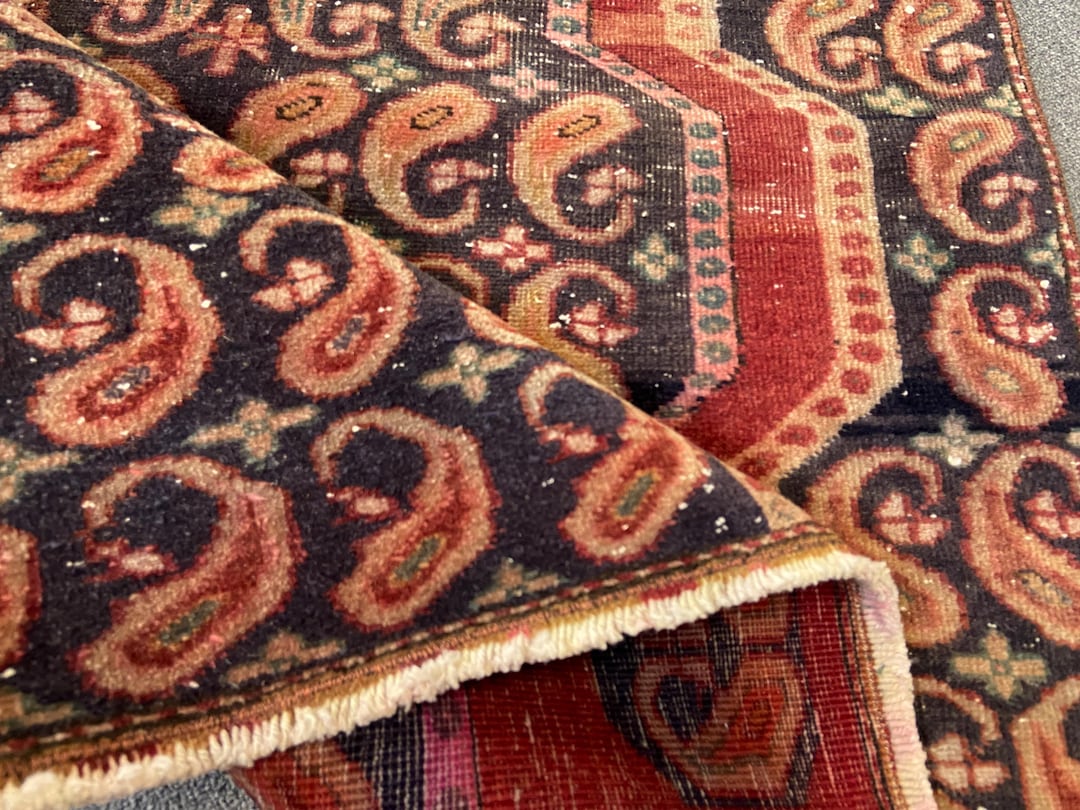 Persiani Rug - Antique Rug - Vintage Rug - Narrow Pastel Rug- Runner ...