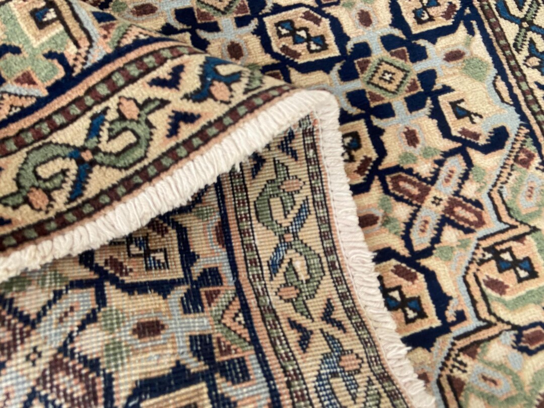 Vintage Large Rug Hand Woven Wool Rug - Area Rug - Turkish Rug Floor ...