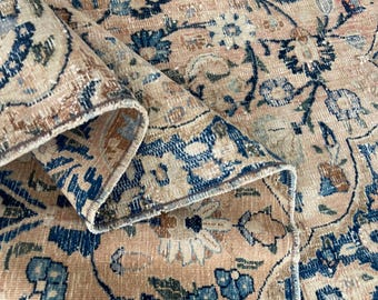 Vintage Persiani Rug --Antique Wool Rug Vintage Persiani Rug- Area rug--Turkish Rug -- Knotted Rug -- Old Rug - Oushak Rug -- 5.8x8.9 Ft Rug