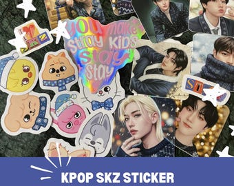 Pegatinas navideñas de Kpop Stray Kids SKZOO, regalo de Navidad (20 pegatinas)