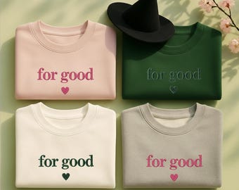 Sudadera Wicked bordada, merchandising de Broadway de Changed For Good