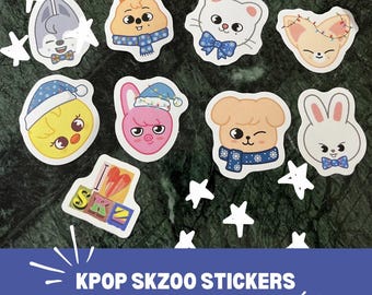 Pegatinas de edición especial navideña de Kpop Stray Kids SKZ Skzoo para calcetines navideños