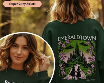 Sudadera Wicked, Ciudad Esmeralda, Regalo para fans de musicales de Broadway, Para siempre