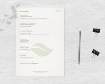Deep Focus Reset - Planificador de Enfoque Profundo rutina calmante para concentracion y claridad mental