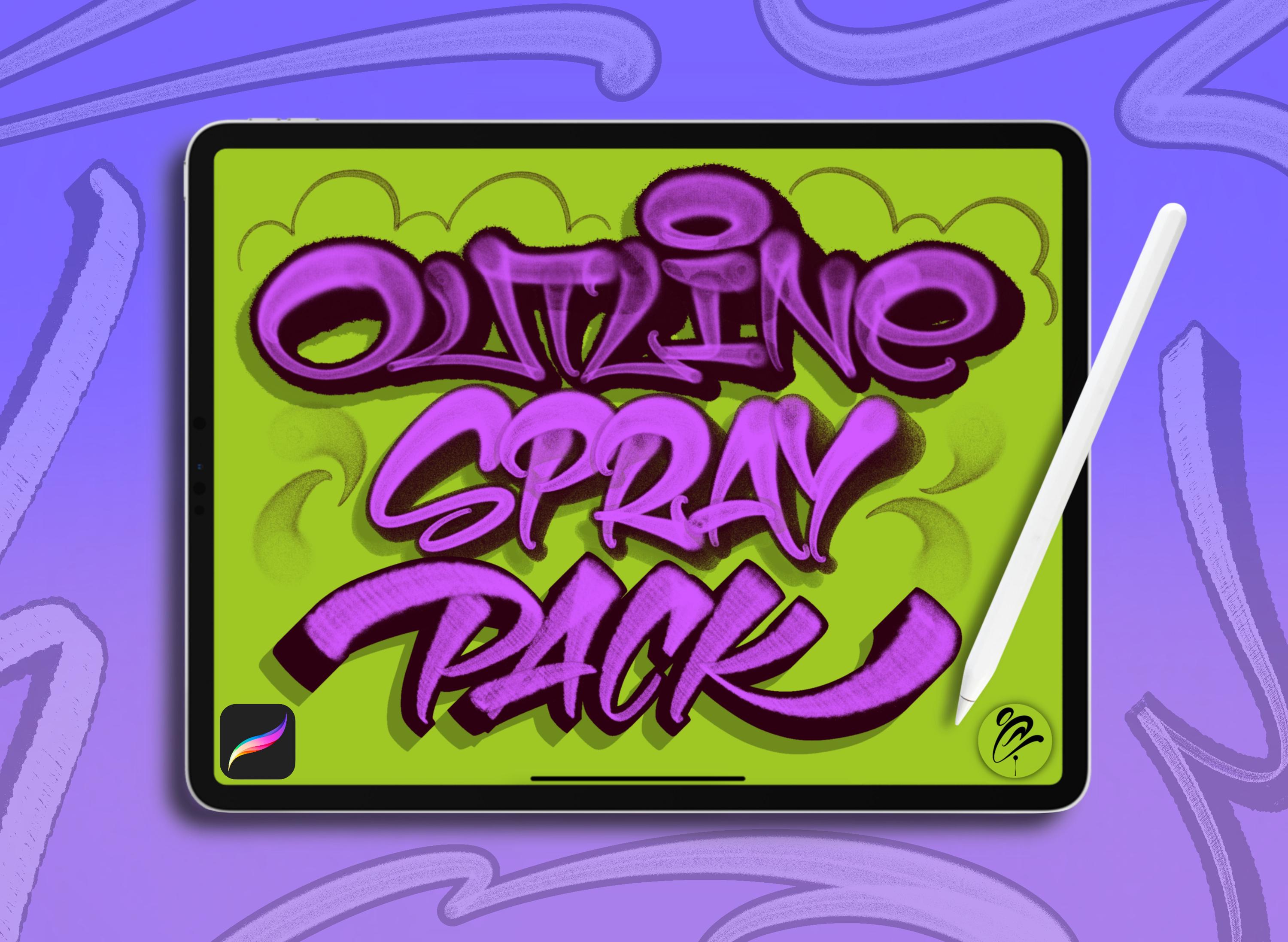 Graffiti Outline Spray Brushes for Procreate - Etsy Canada