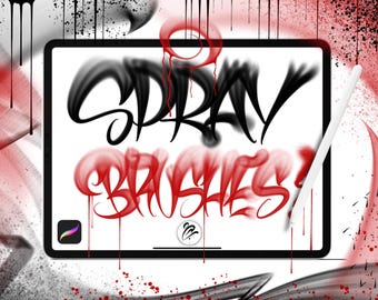 pinceaux graffiti réalistes pour procreate