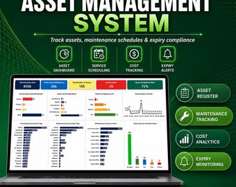 Assekuranz- und Wartungslogbuch Excel-Vorlage | Serviceplan, Ablaufhinweise