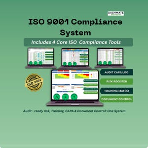 ISO 9001 Compliance System – Complete Toolkit (Audit-Ready)