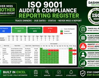 Melden Sie sich Checkliste Excel Template (Core) | 100% Qualitätsware