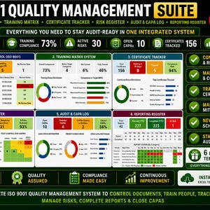ISO 9001 Compliance System – Complete Toolkit (Audit-Ready)