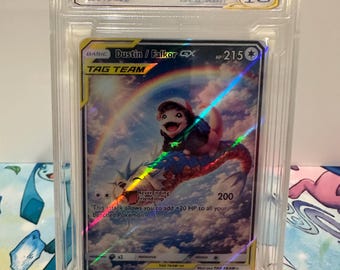 Stranger Things / Pokémon Dustin - Losa personalizada de Falkor Tag Team