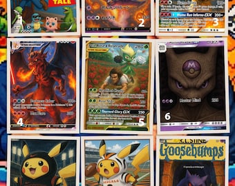 Tarjetas coleccionables personalizadas de Pokémon/cultura pop