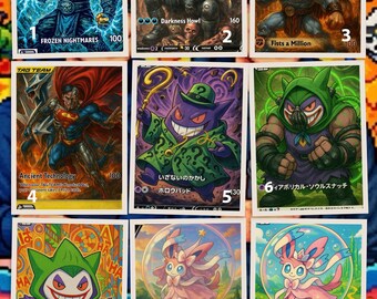 Tarjetas coleccionables personalizadas de Pokémon/cultura pop