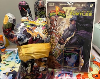 Cómic crossover de TMNT y Power Rangers, soporte para dispositivos