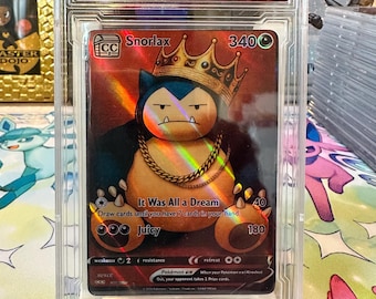 Todo fue un sueño. Losa personalizada de "Snorlax".