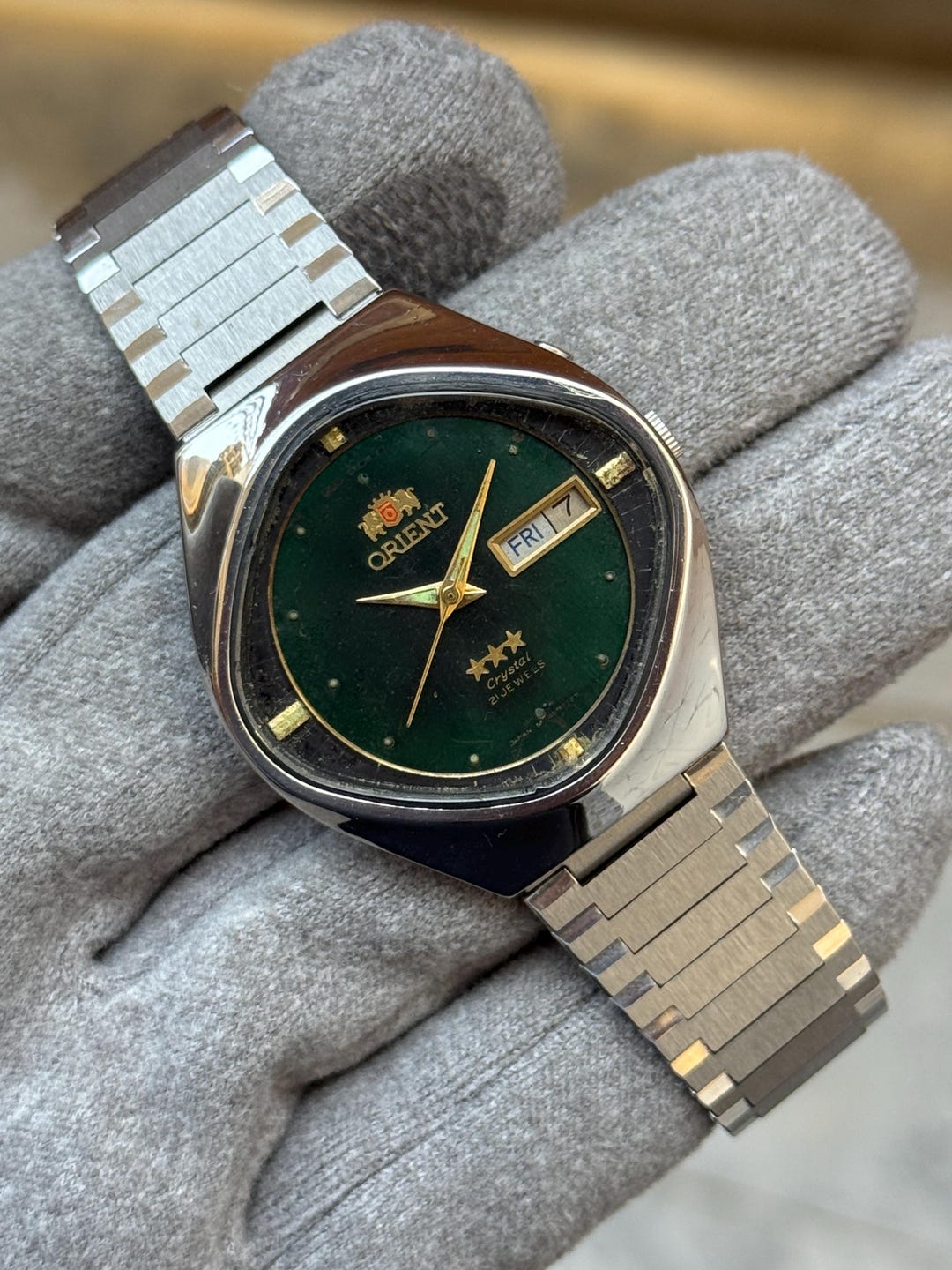 Orient Crystal 21 Jewels Automatic Daydate Mens Wrist Watch - Etsy