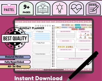 Modern Daily & Weekly Planner Set (Instant Download)