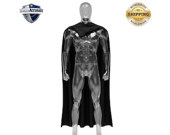 Capa de cosplay de Din Djarin - Cuello de cazarrecompensas - Capa negra mandaloriana