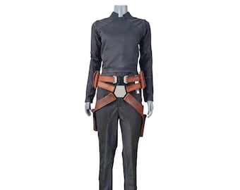 Sabine Wren Cosplay Costume | Ahsoka Series Padawan Outfit | Mandalorian Leather Armor Rig | Women's Star Wars Flight Suit | Custom Size