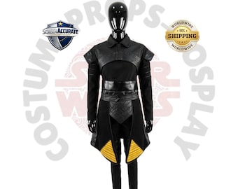 Fennek Shand Cosplay Set | Kopfgeldjäger Weste, Hemd & Kamma | Mandalorianer Kostüm