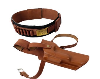 Cinturón y funda de Boba Fett / Libro de Boba Fett / Cosplay de Star Wars / Cuero personalizado