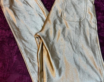 Vintage Friedrichs von Hollywood Disco Gold Spandex Hose S