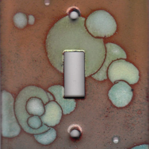 enamel copper light switch cover/bubbles single toggle