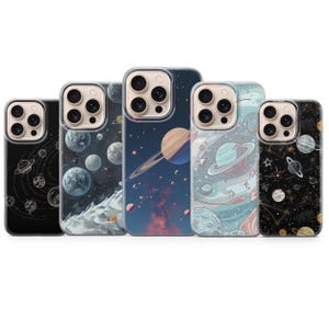 Planet Phone Case Astrology Cover for iPhone 17 Pro Max, 16e, 15, 14, 13 & Samsung S25 Ultra, S24 FE, A56, A16, Pixel 10 XL, 9a, 8, 7, 6