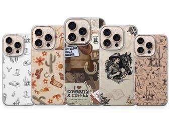 Cowgirl Phone Case Western Cover for iPhone 17 Pro Max, 16e, 15, 14, 13 & Samsung S25 Ultra, S24 FE, A56, A16, Pixel 10 XL, 9a, 8, 7, 6