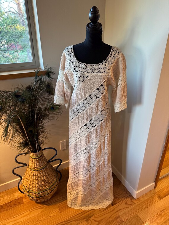 Vintage Mexican Wedding Dress Size S - Etsy Israel Vintage Mexican Wedding Dress Size S - Etsy Israel