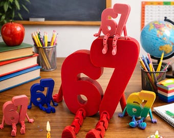 Jumbo 67 Flexi Buddy Figurine Desktop Articulating Flexible Toy