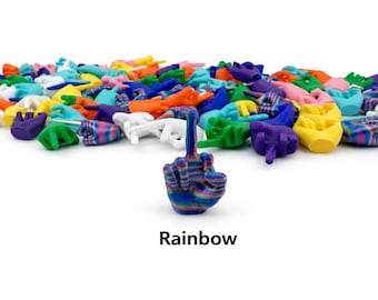 Pride Mini Middle Finger Figurines – Funny F-U Hands Show Your Pride With 1 Finger