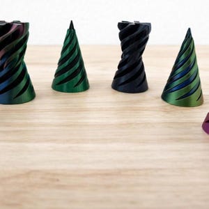 Vortex Spiral Cone – Hypnotic Spinning Fidget | Satisfying Sensory Pass Thru - Fading Triple Color Option