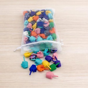 Mini Middle Finger Figurines – Funny F-U Hands in Bright Colors or Mystery Color Pack