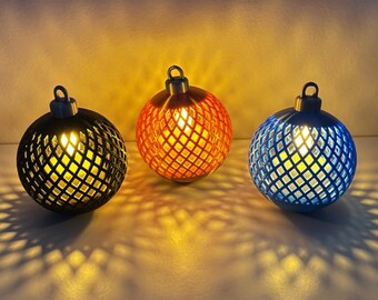 3D Printed Christmas Ornament – LED Candle Holder, Holiday Decor