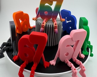 67 Flexi Buddy Figurine Desktop Articulating Flexible Toy